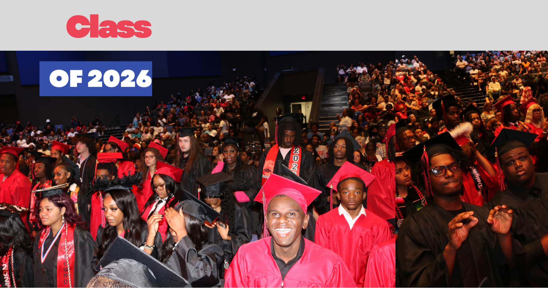 2026 Graduates in their seats