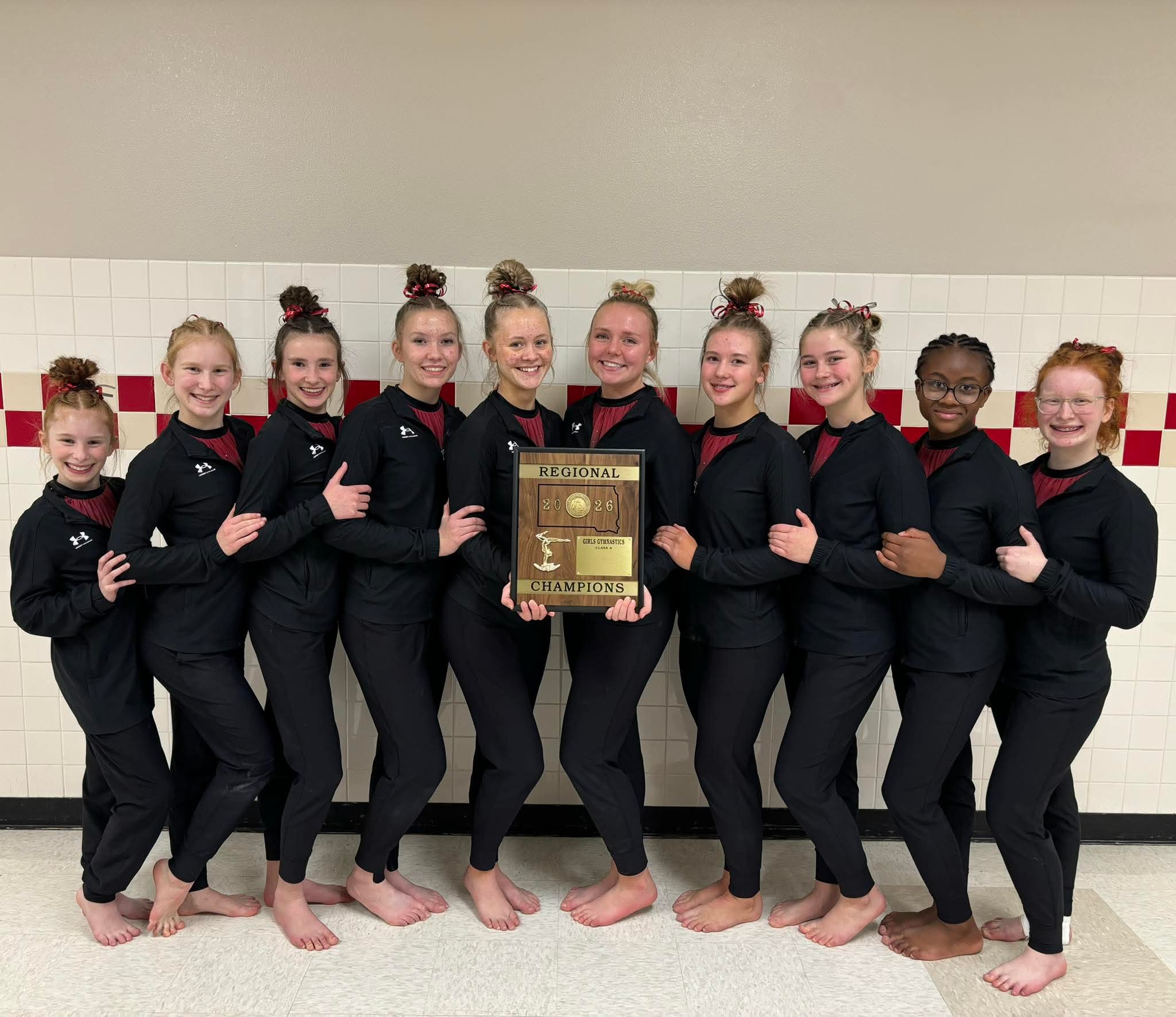 Gymnastics Team wins Regions