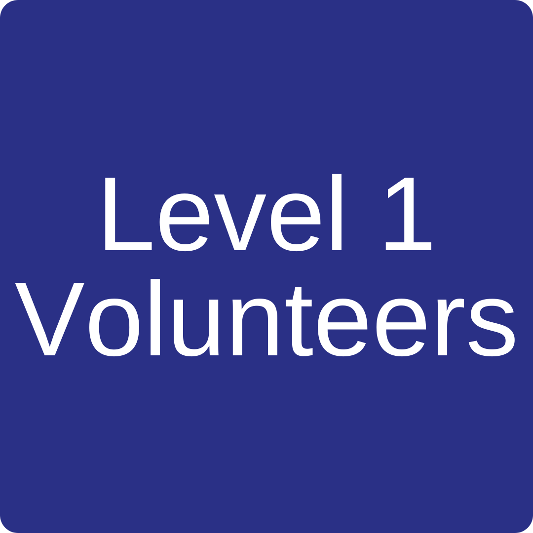 Level 1 Volunteers