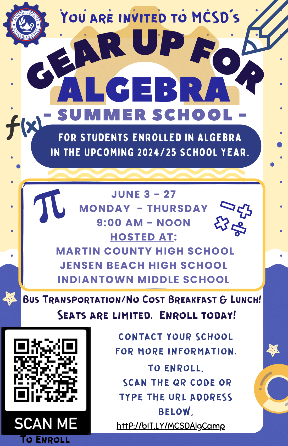 Summer School 2024 - Algebra Camp