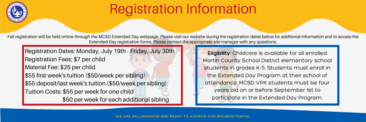Extended Day registration flyer