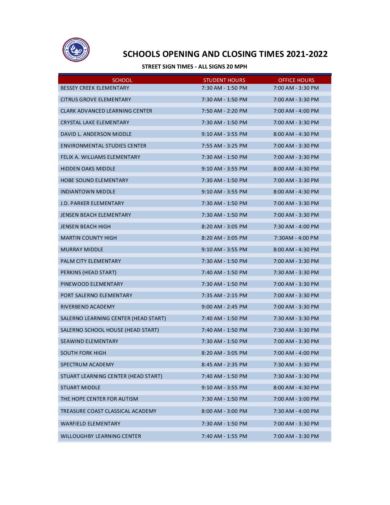 bell-schedules-and-school-office-hours-martin-county-school-district