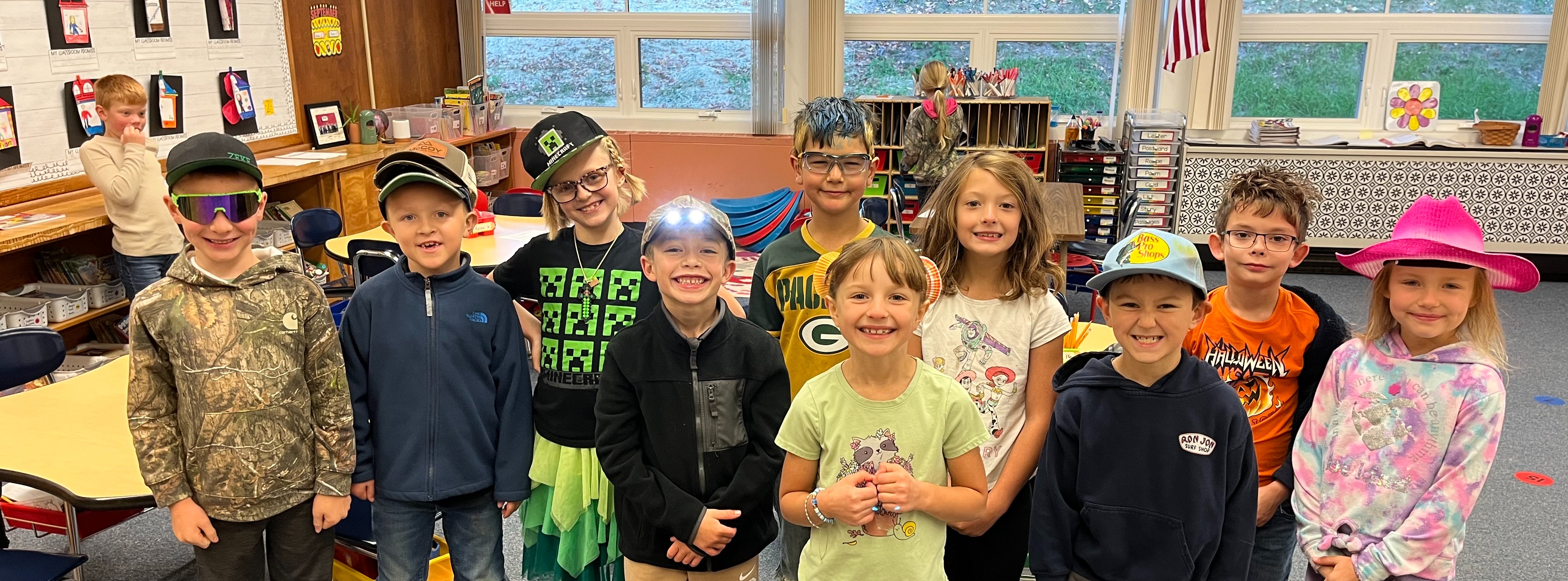 1st grade - Crazy Hat Day