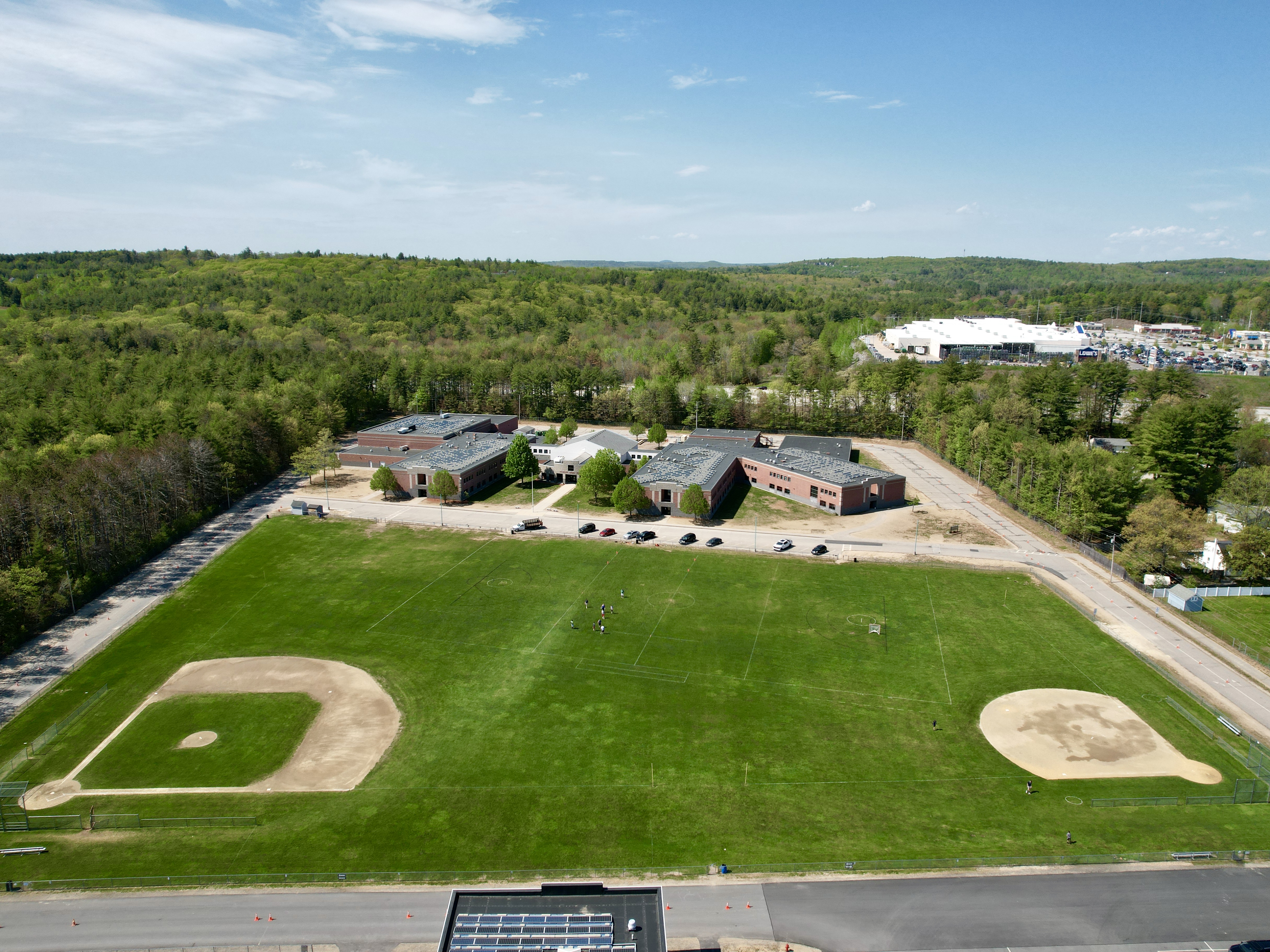 Aerial photo of Rochester Middle School