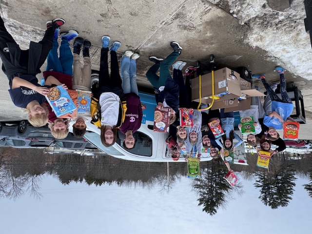 Photo of food drive donation