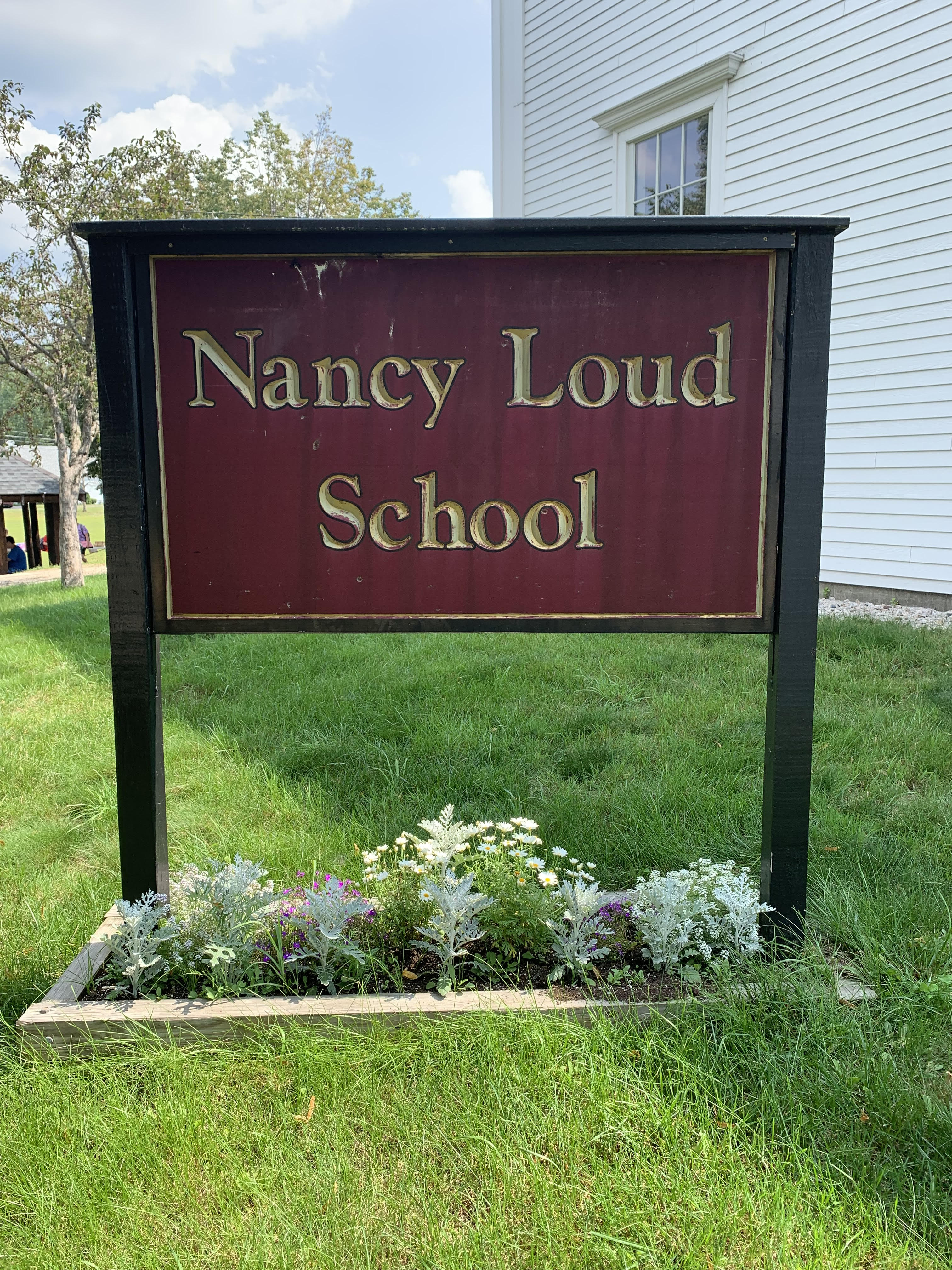 Nancy Loud School Sign out Front