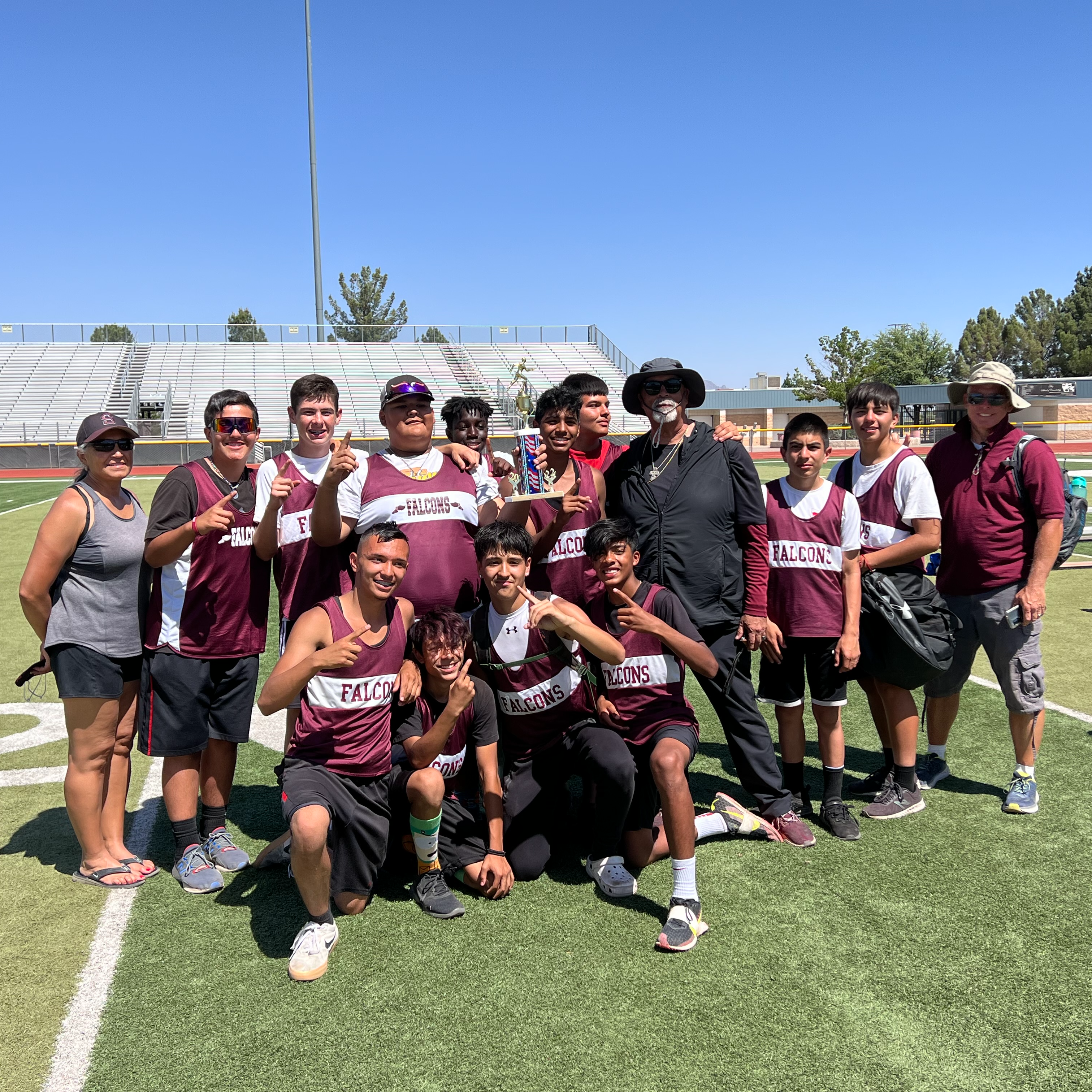 Congratulations to the 2022 Boys’ District Champions for Track and Field, the Sierra Middle School Falcons!