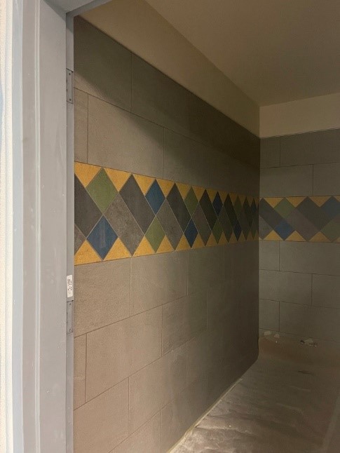 HILLRISE ELEMENTARY SCHOOL NEW MULTIPURPOSE/KITCHEN & RENOVATION OF EXISTING CAFETERIA  (Nurse restroom tile in progress)