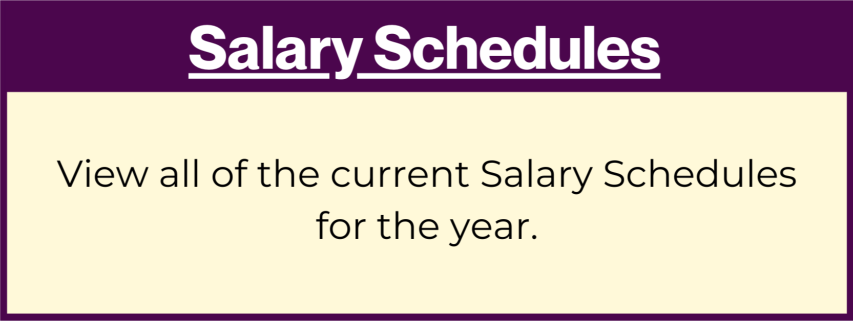 salary schedule
