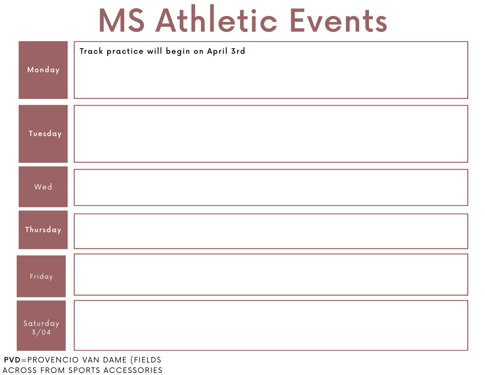 MS Athletics