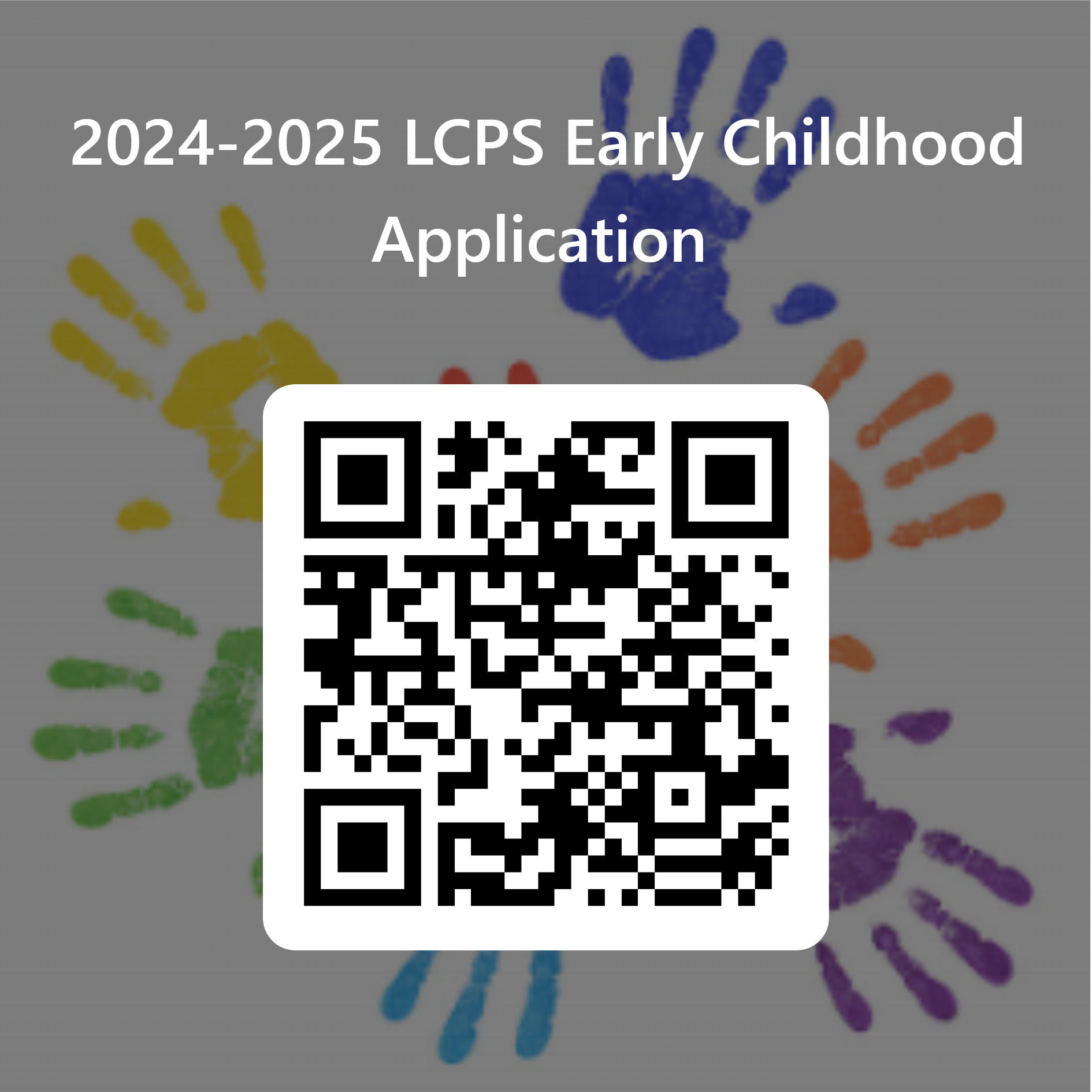 Early Childhood Application QR Code