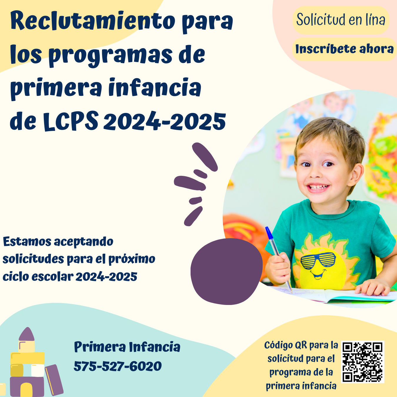 Reclutamiento para los programas de primera infancia de LCPS 2024-2025