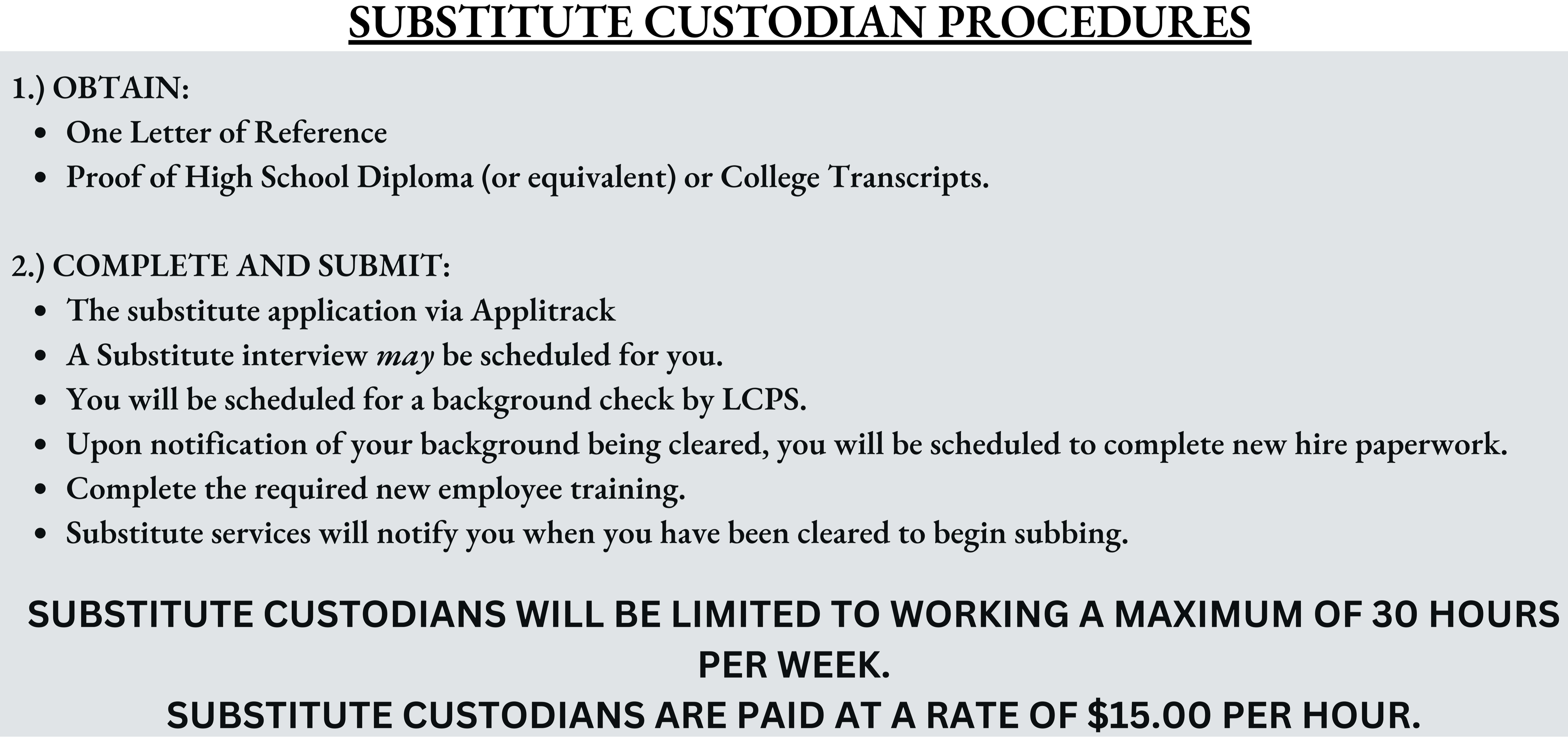 sub custodian procedures