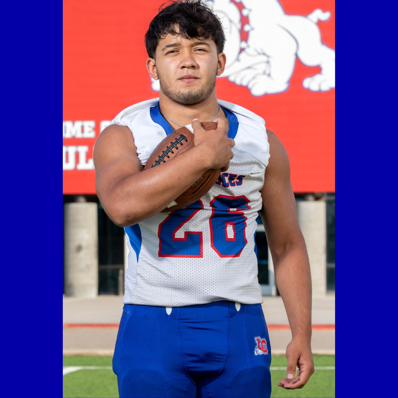 We are proud to highlight Andres Acosta, our LCPS student athlete of the week from LCHS. Andres plays football for the bulldawgs. He has 48 solo tackles, 46 assists, 4 tackles for loss and caused 3 fumbles. 