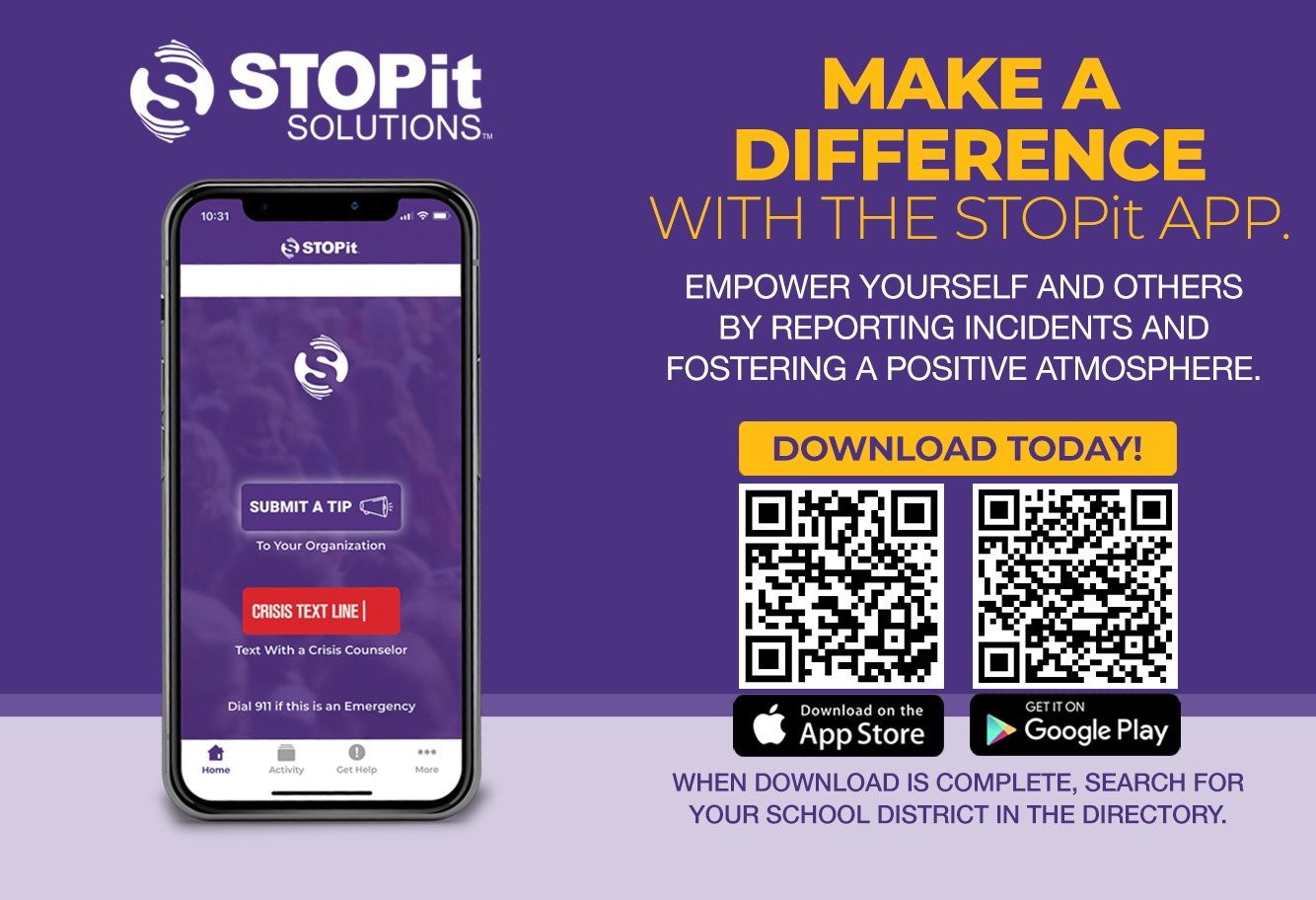STOPit Solutions. Make a difference with the STOPit app. Empower yourself and others by reporting incidents and fostering a positive atmosphere. Use the QR code or download at https://appweb.stopitsolutions.com/directory. When the download is complete, search for your school district in the directory.