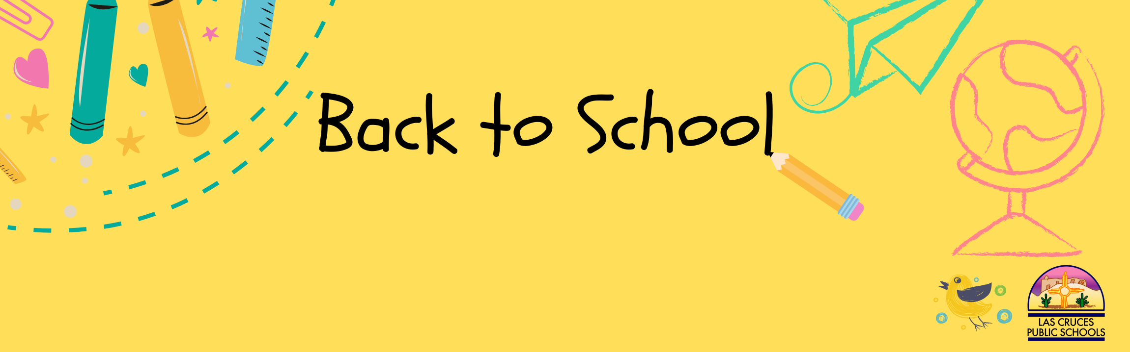 yellow back to school graphic