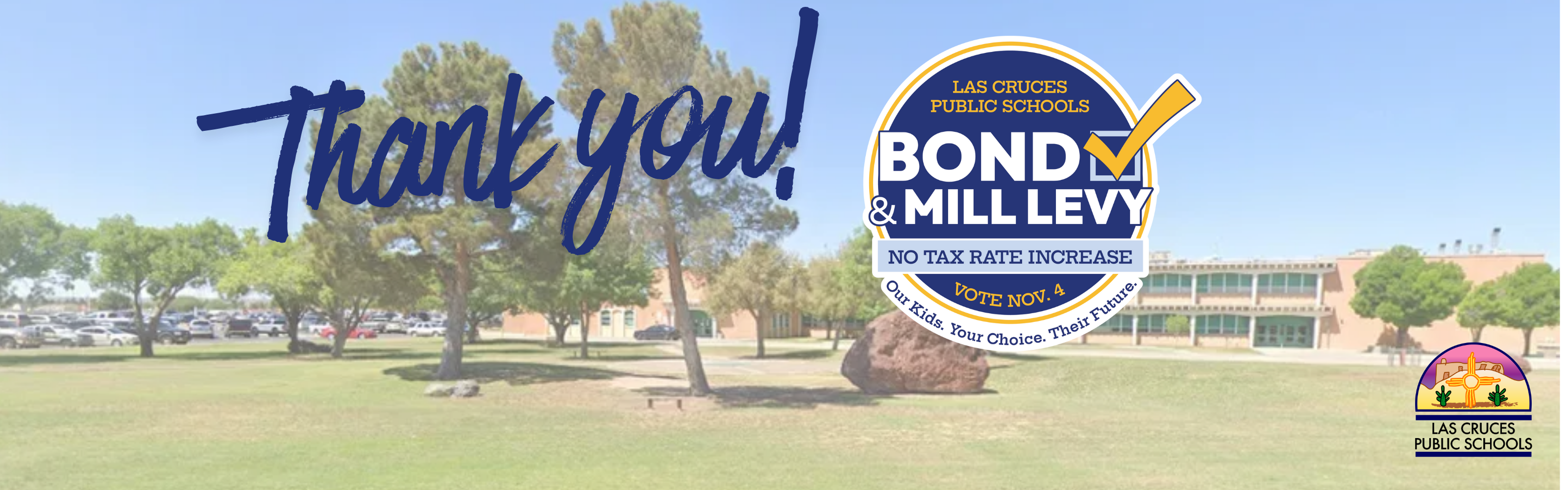 Thank you bond logo with link