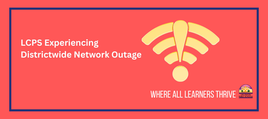 orange and yellow network outage graphic