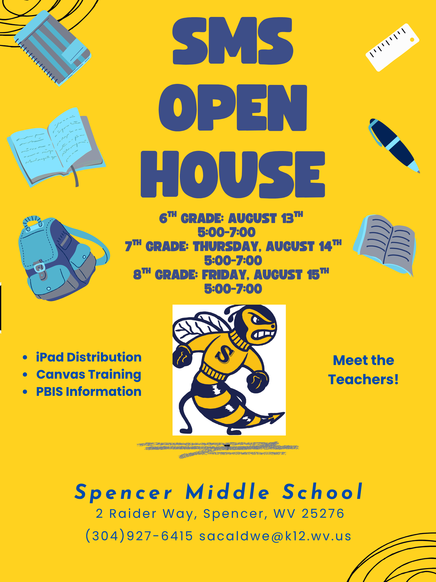 Spencer Middle School Open House