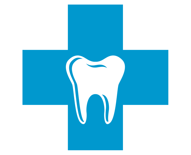 dentist cross and tooth symbol