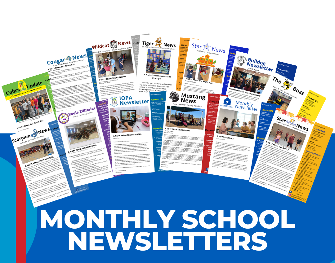 Monthly School Newsletters