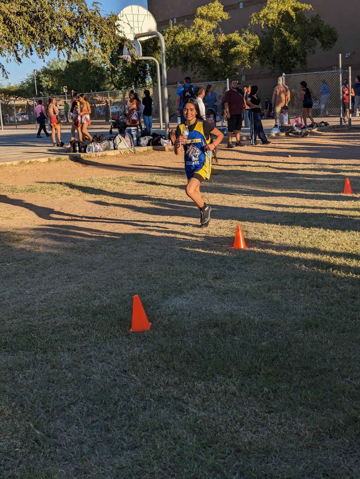 student athlete running in cross country sport