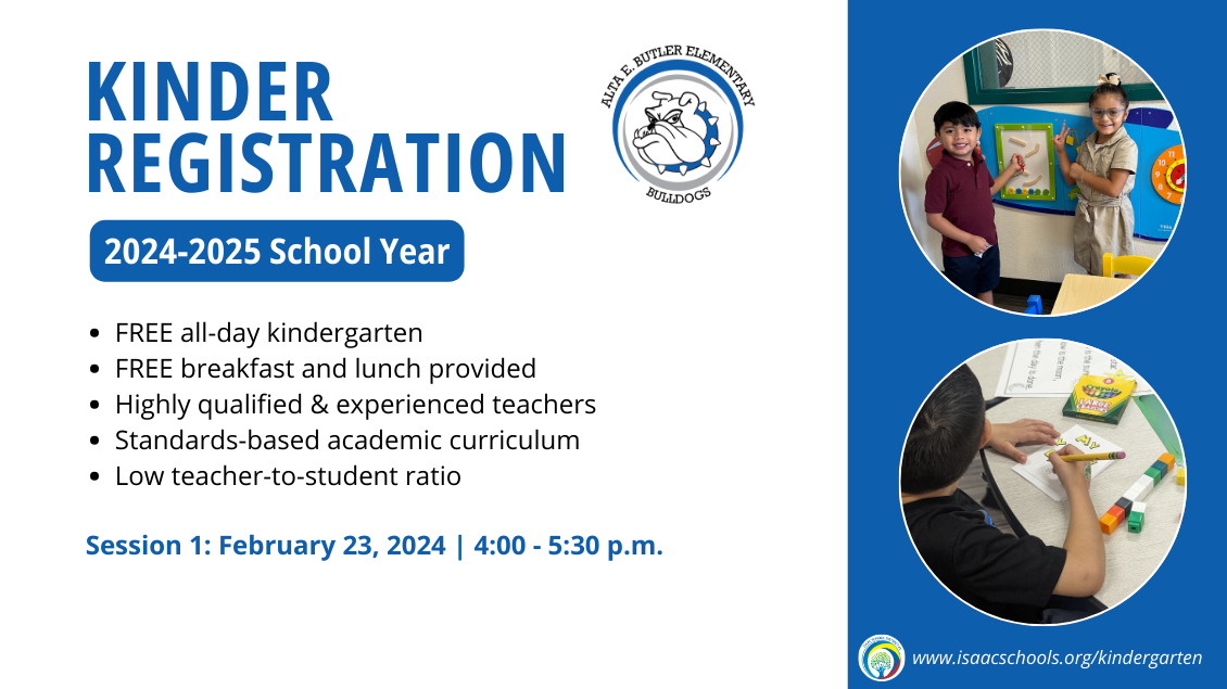 Kinder Registration 2024-2025 School Year FREE all-day kindergarten FREE breakfast and lunch provided Highly qualified & experienced teachers Standards-based academic curriculum Low teacher-to-student ratio. Session 1: February 23, 2024 4:00-5:00 pm