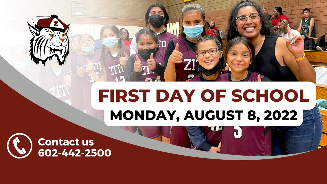 First day of school is on Monday, August 8, 2022