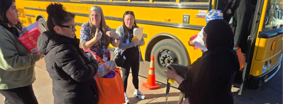 Zito Families Ms. Perez and HOI Members loading the bus for a special day! 