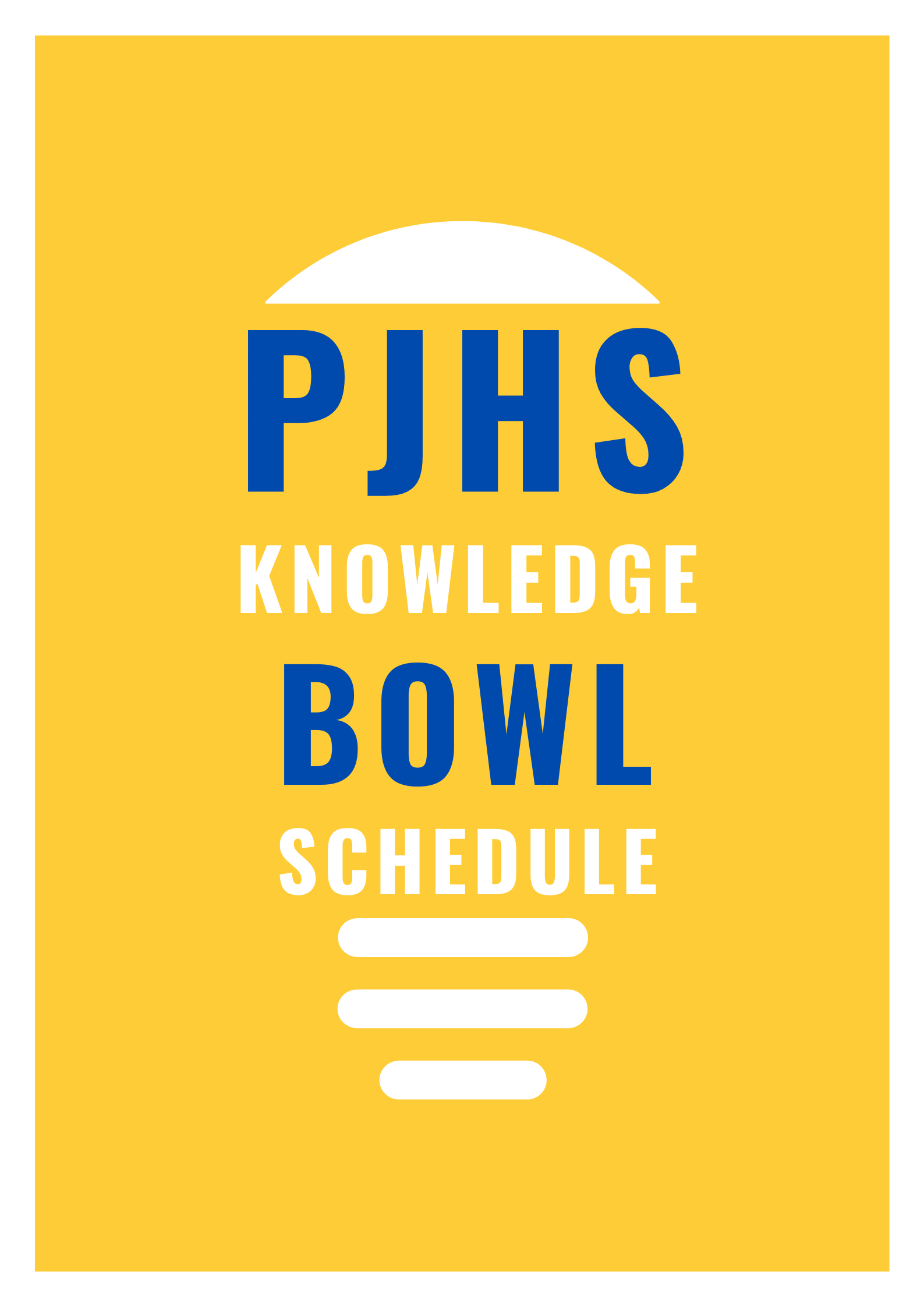 Knowledge Bowl Schedule