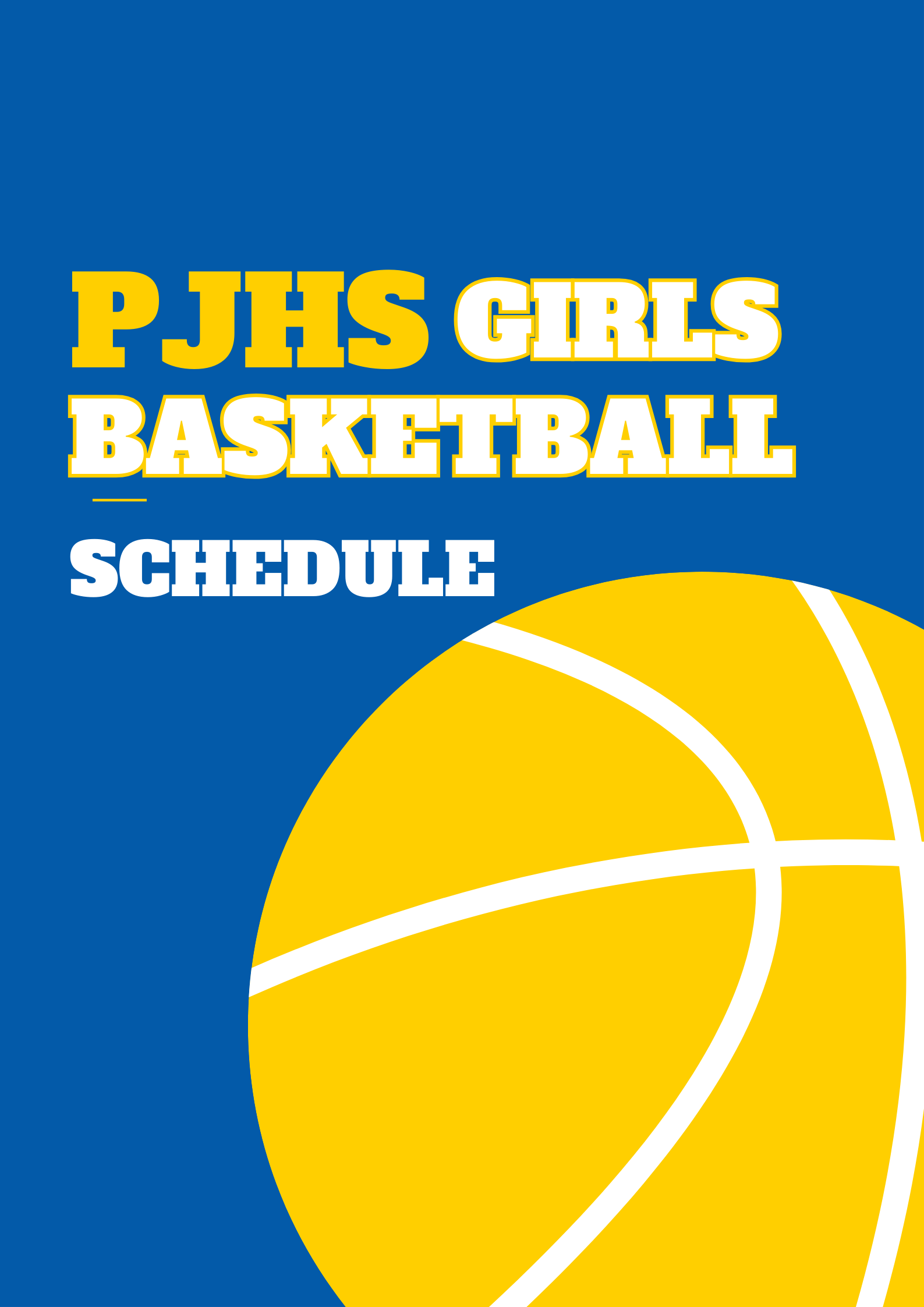 Girls Bball Schedule