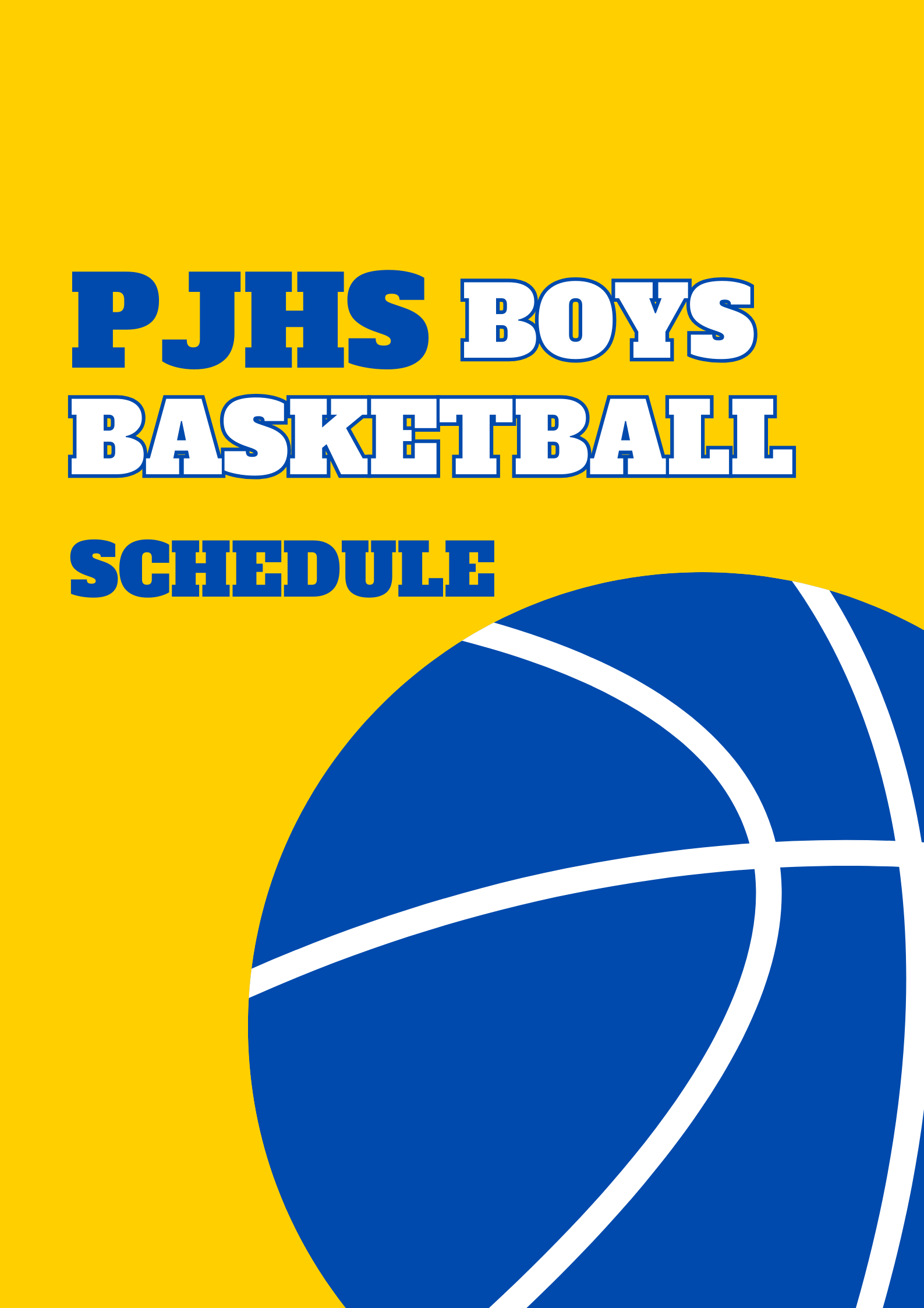 Boys Bball Schedule