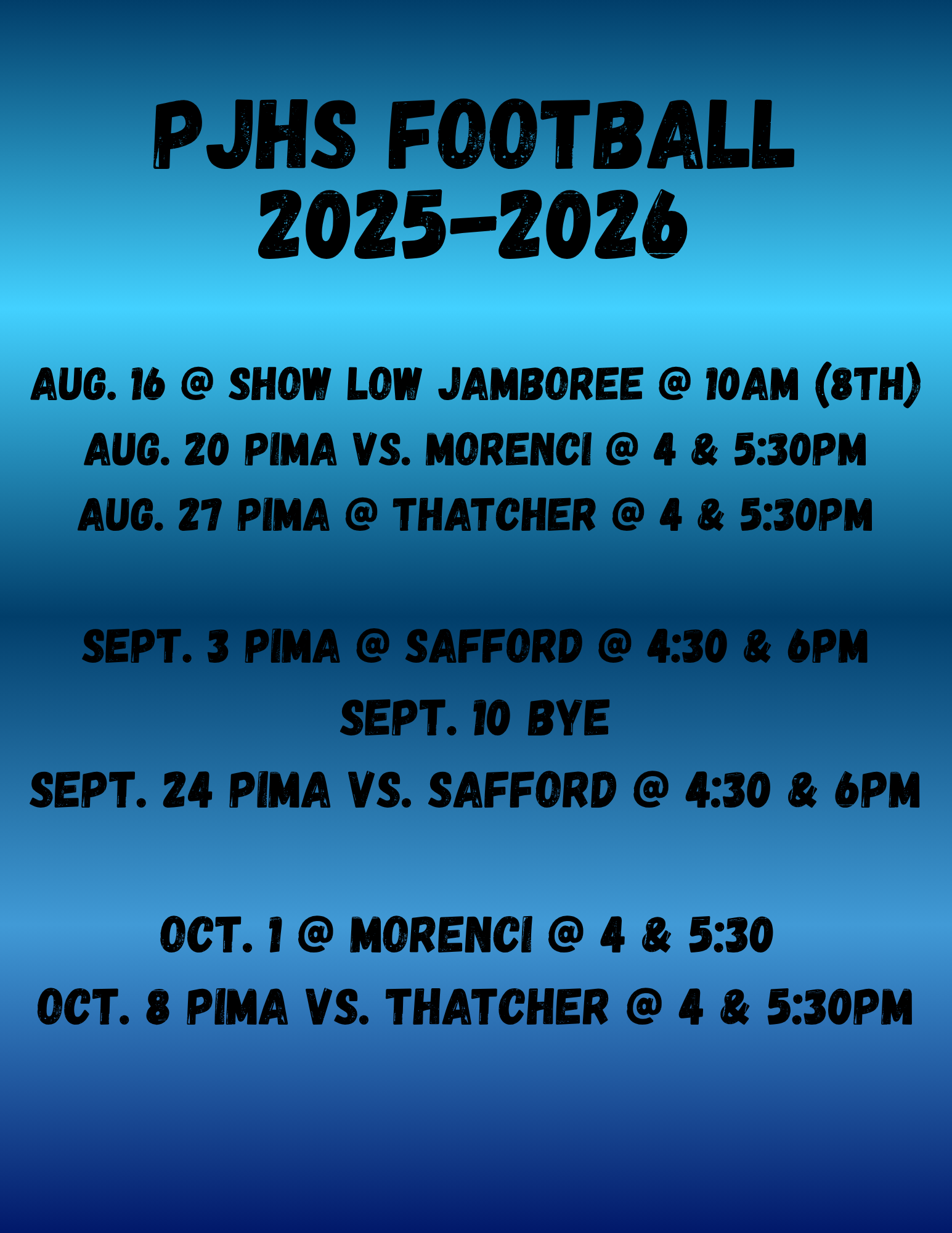 Football Schedule