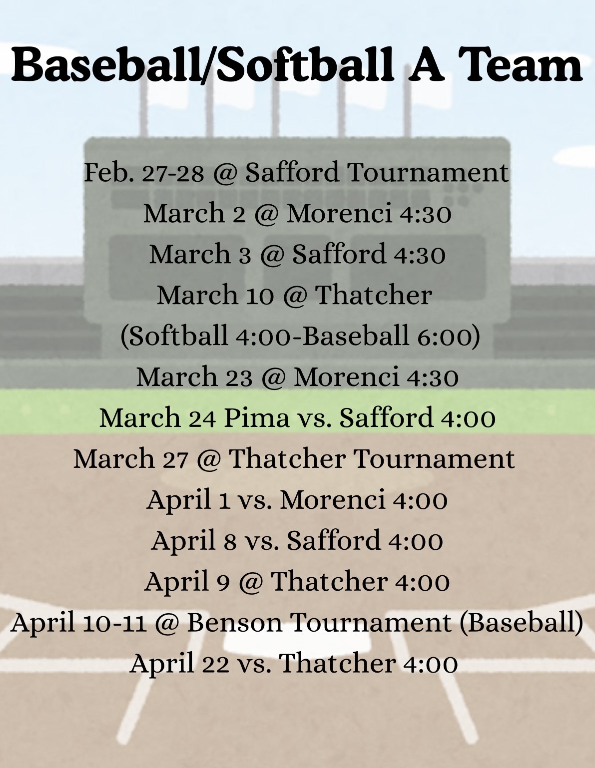 Baseball/Softball A Team