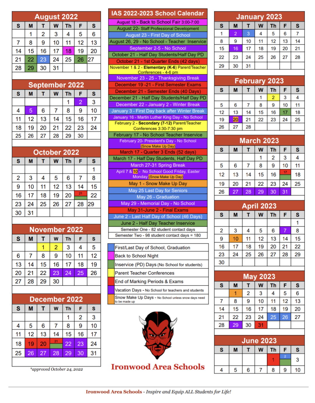 Revised 2022-23 Calendar