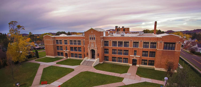 Luther L Wright K-12 School aerial view