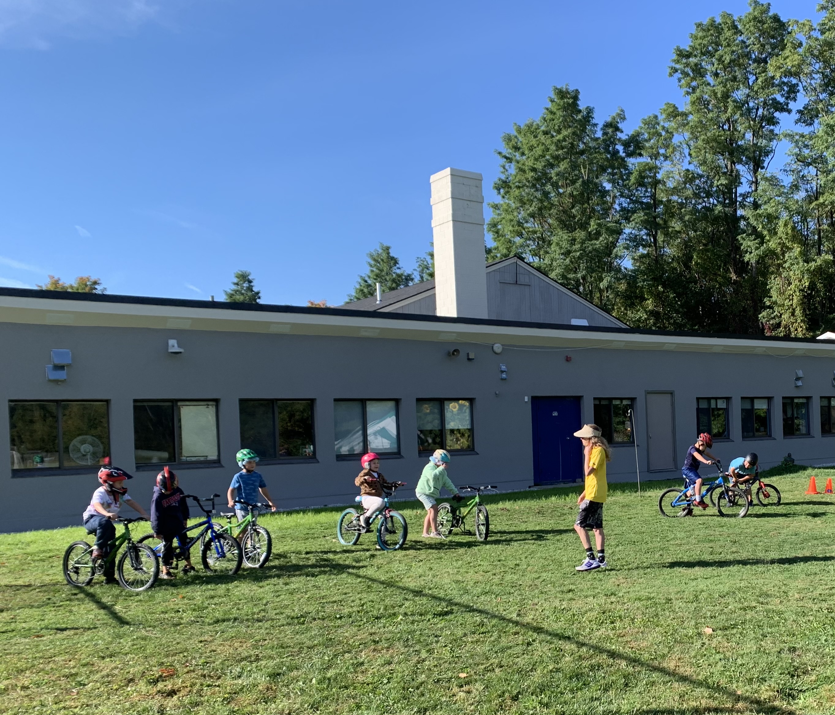 OCA students on bikes