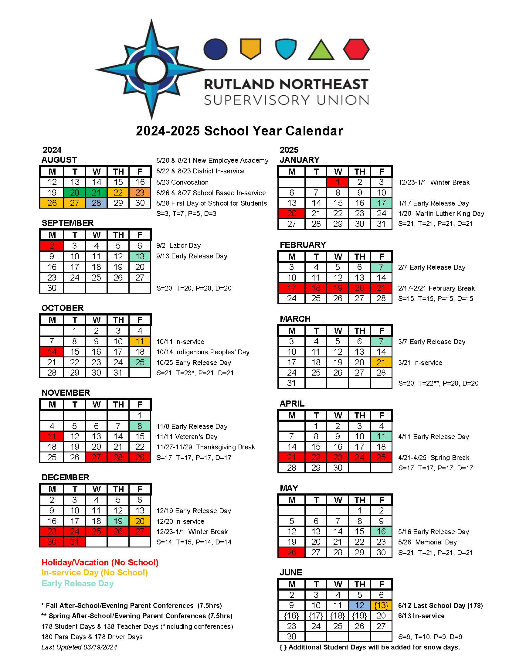 RNESU Calendar