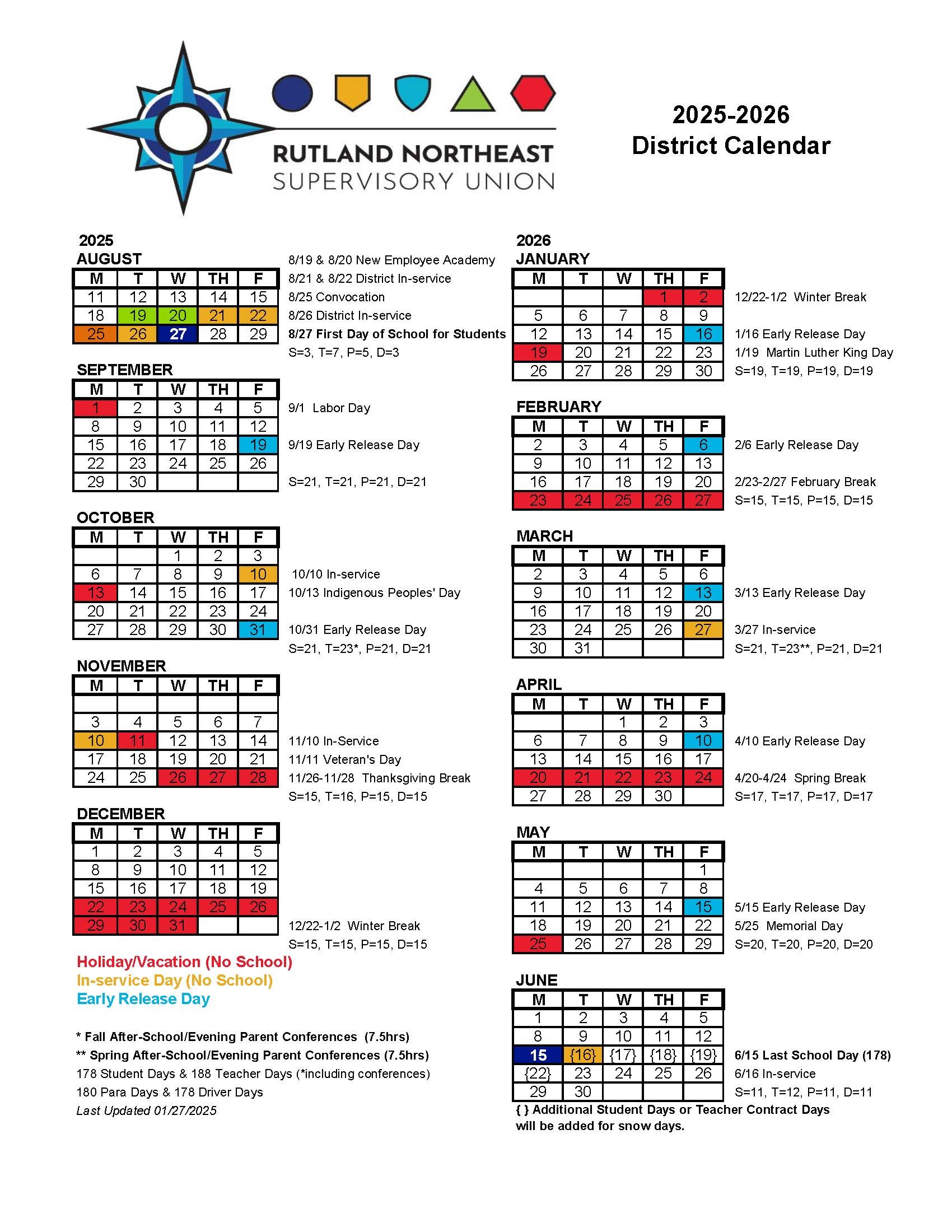 RNESU Calendar