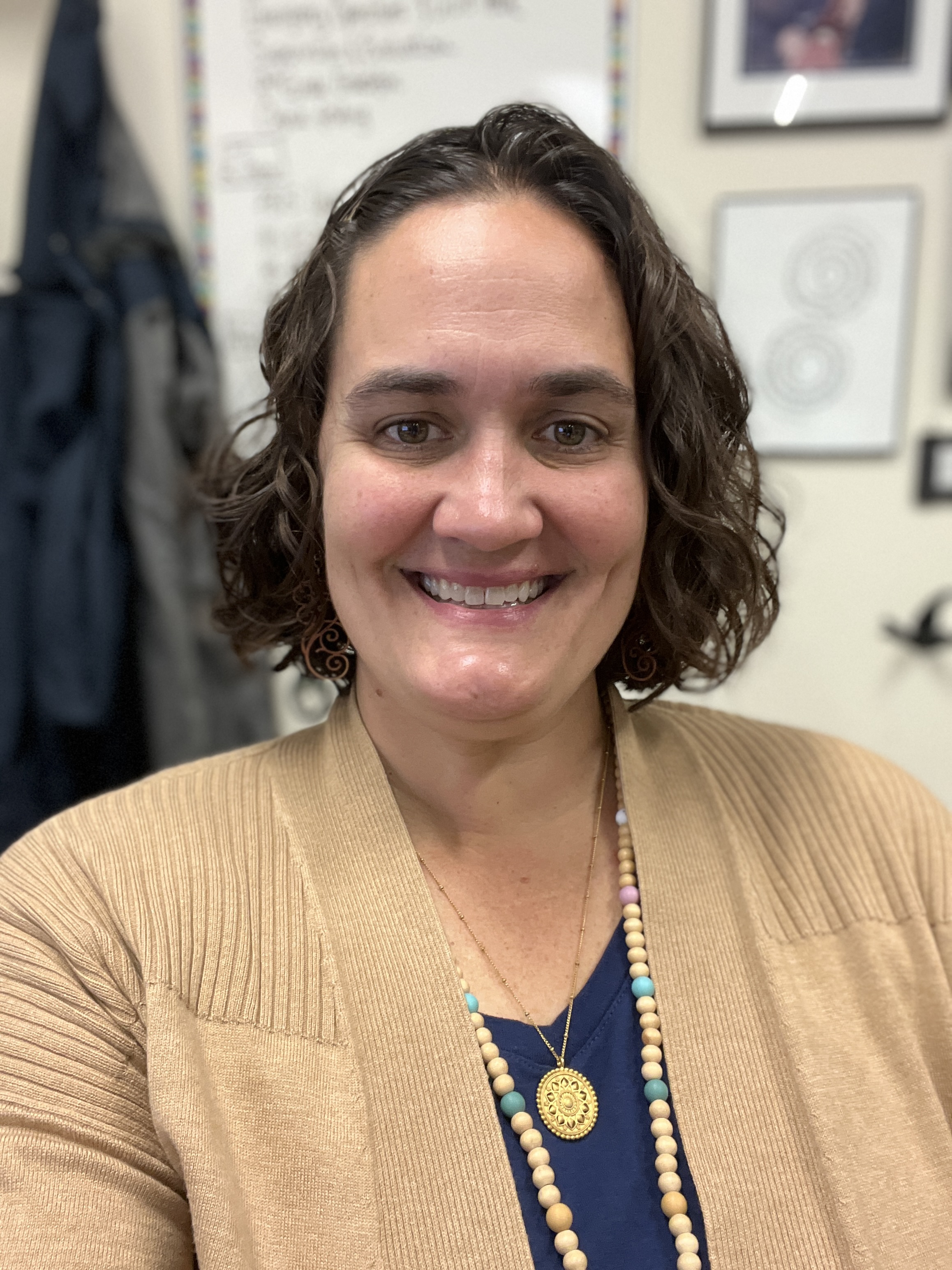 Assoc Principal Abby Brodowski in her office