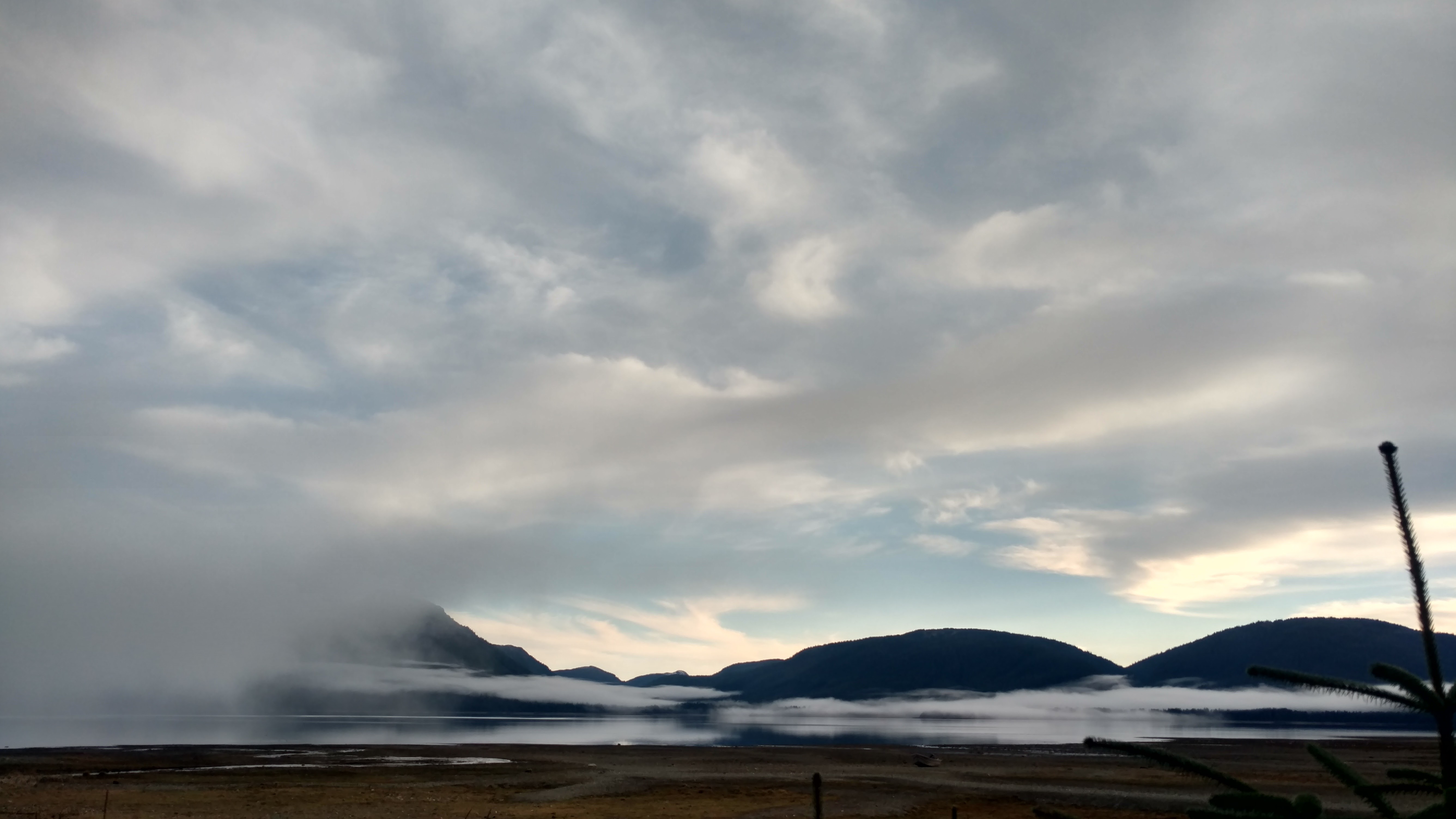 Landscape picture with clouds in Alaska