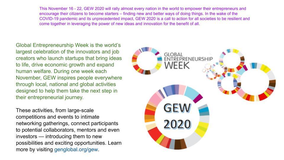 Global Entrepreneurship Week