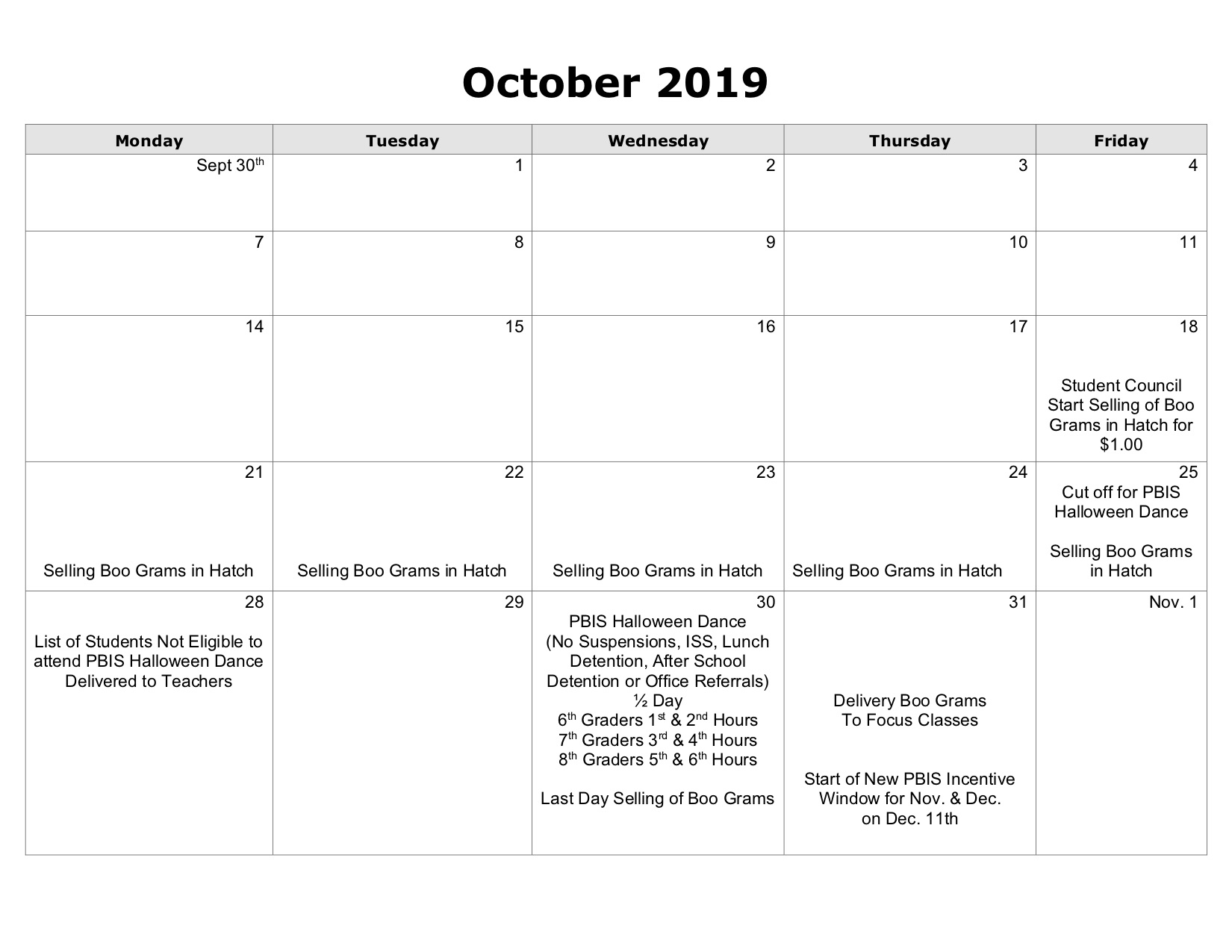 October 2019
