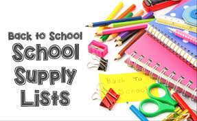 Back to School, School Supply Lists