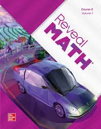 Text book cover Reveal Math Course 2