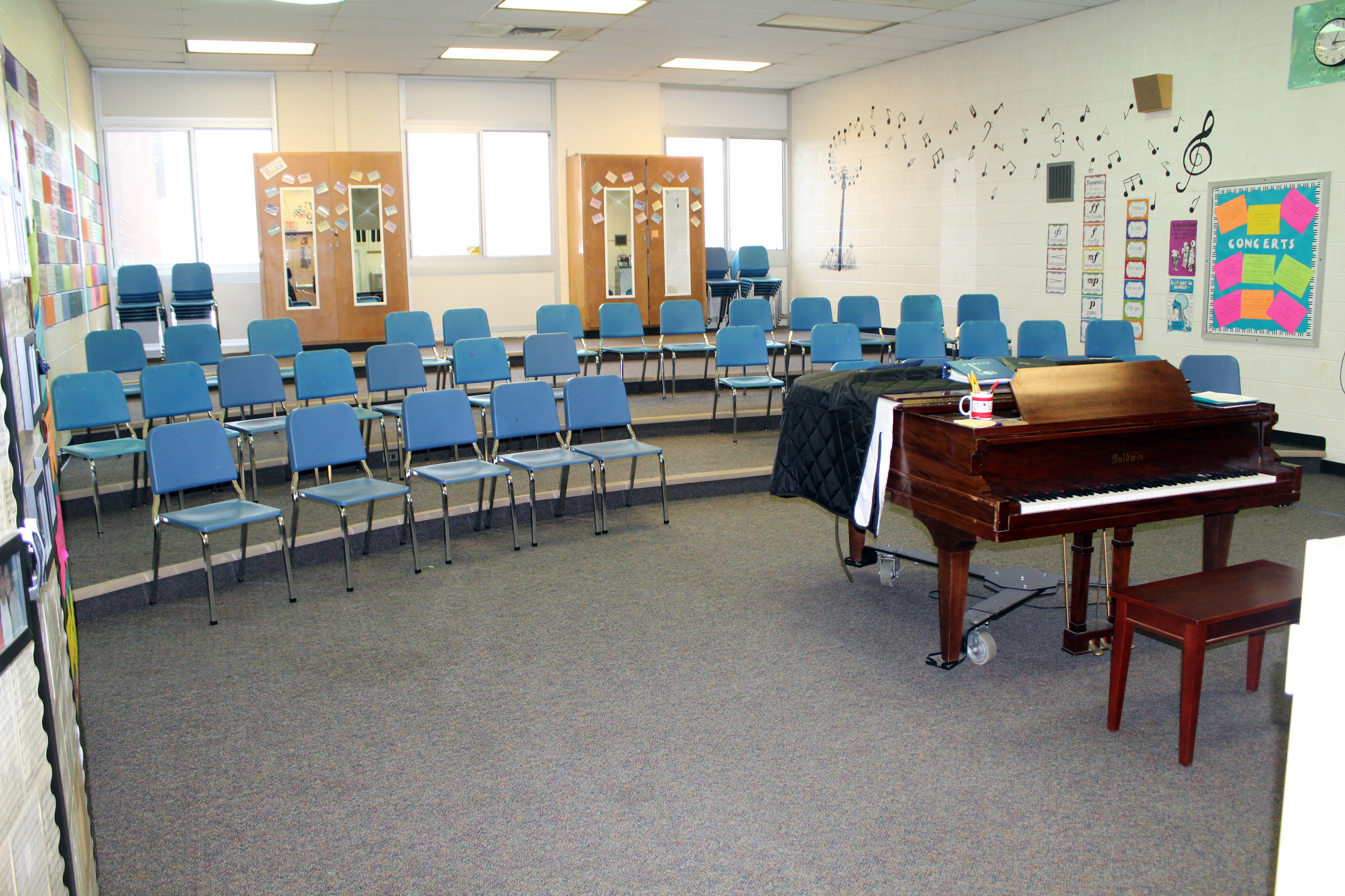 choir room at high school