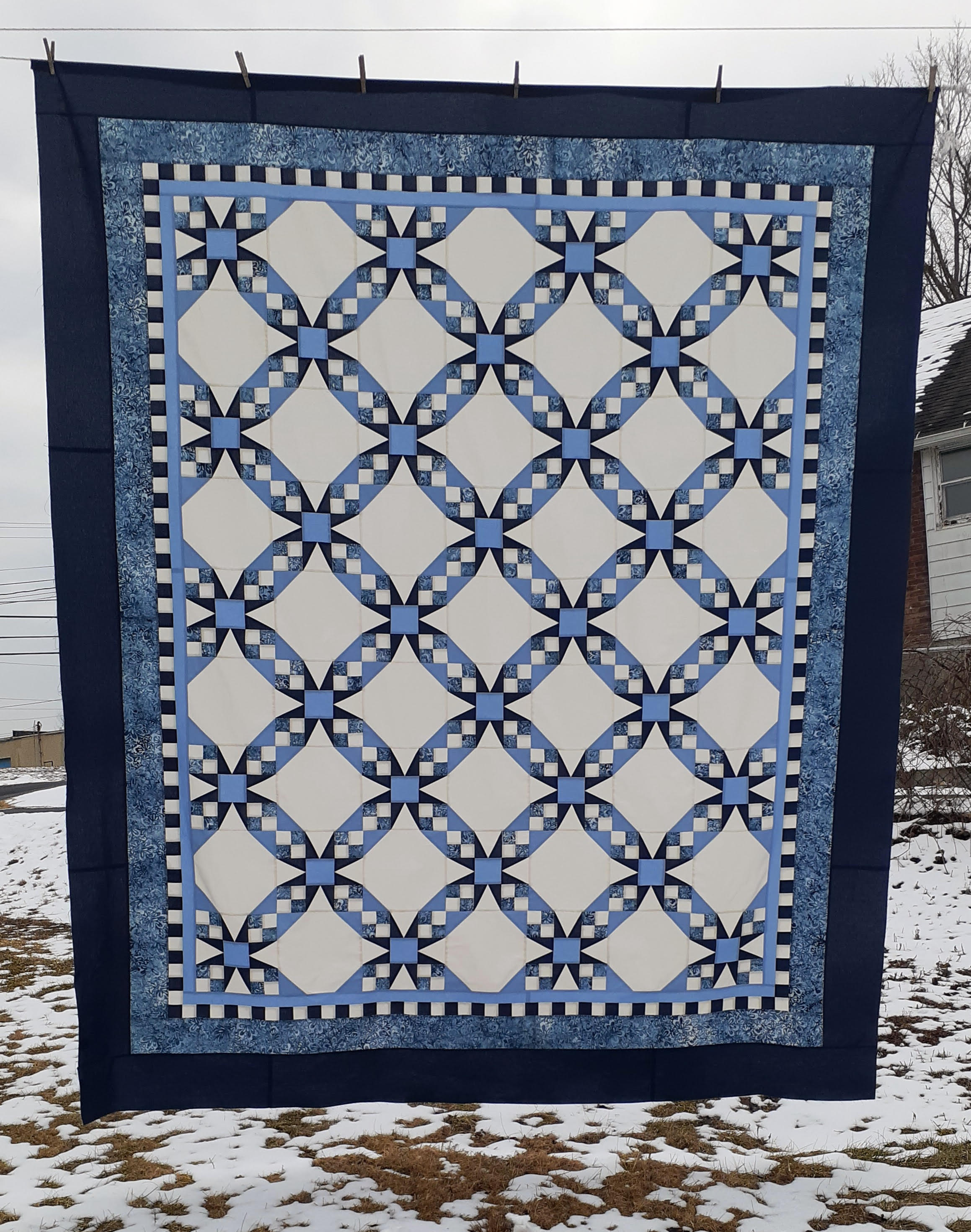 checkered quilt 