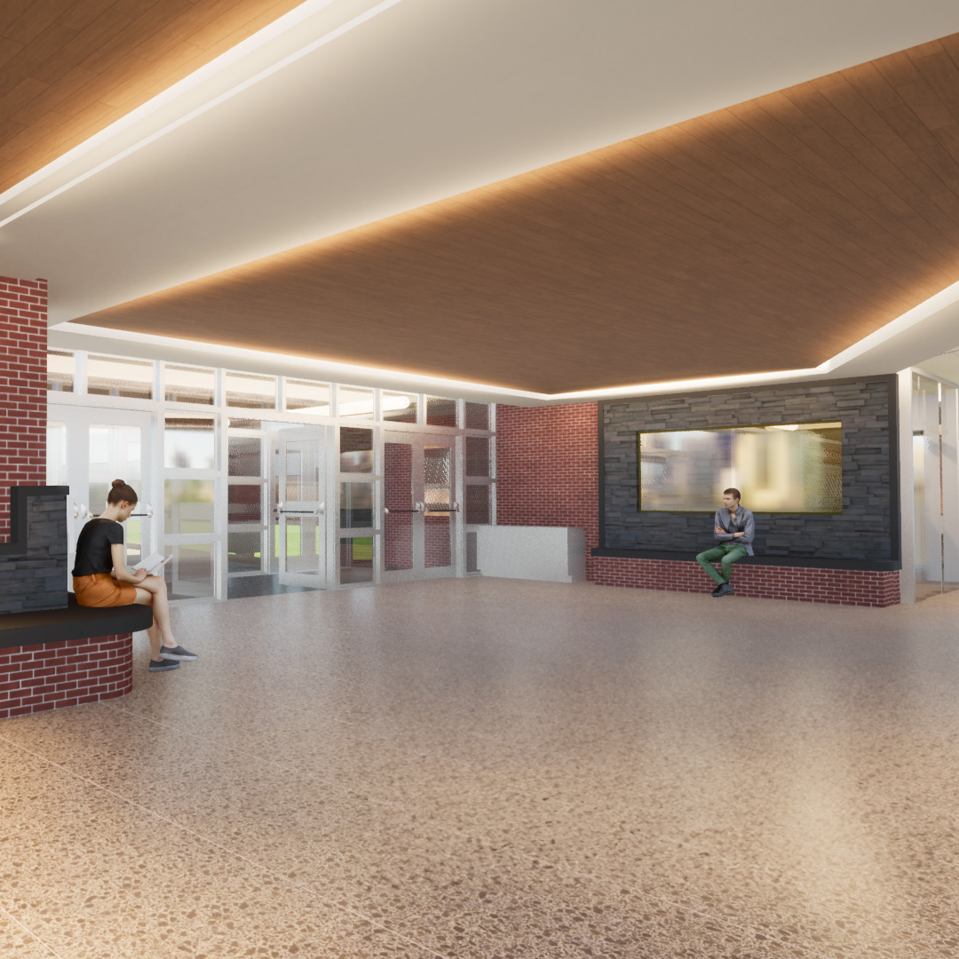 conceptual High School lobby