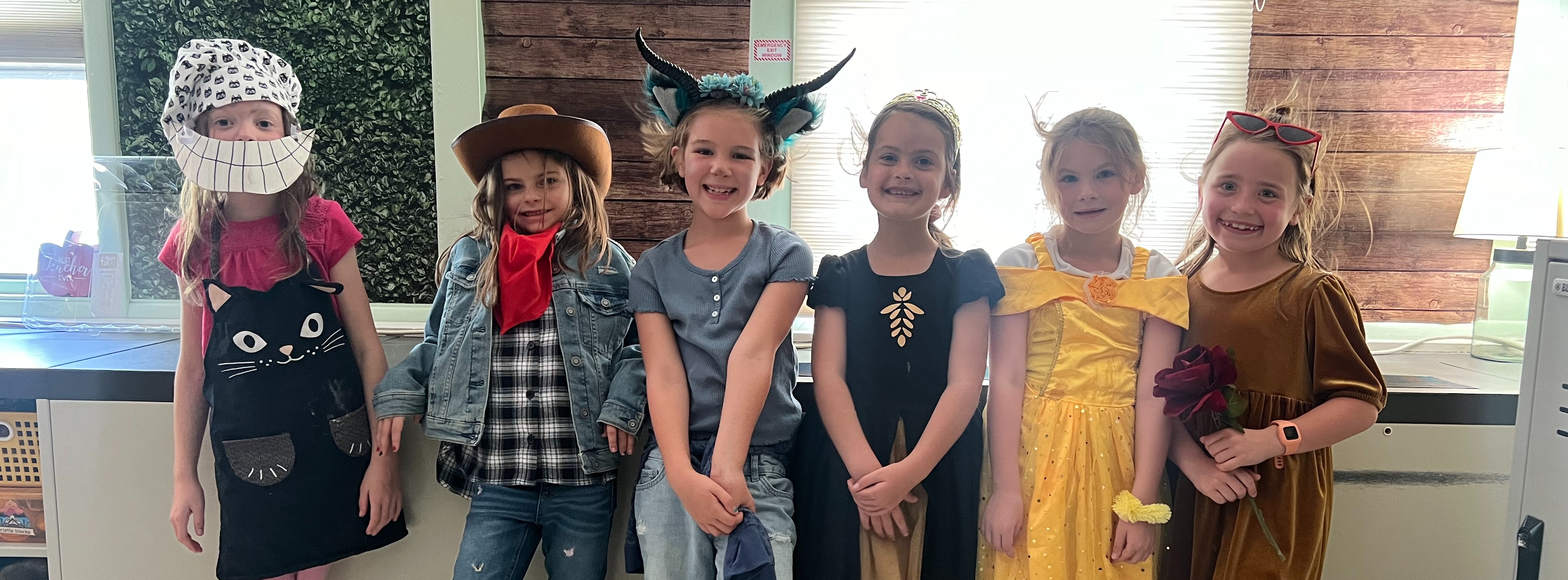 Students dressed as fairy tale an tall tale characters