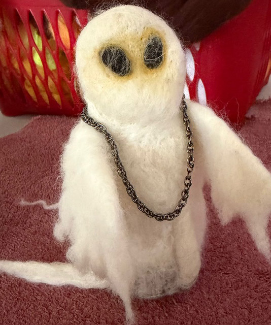 Needle felt ghost